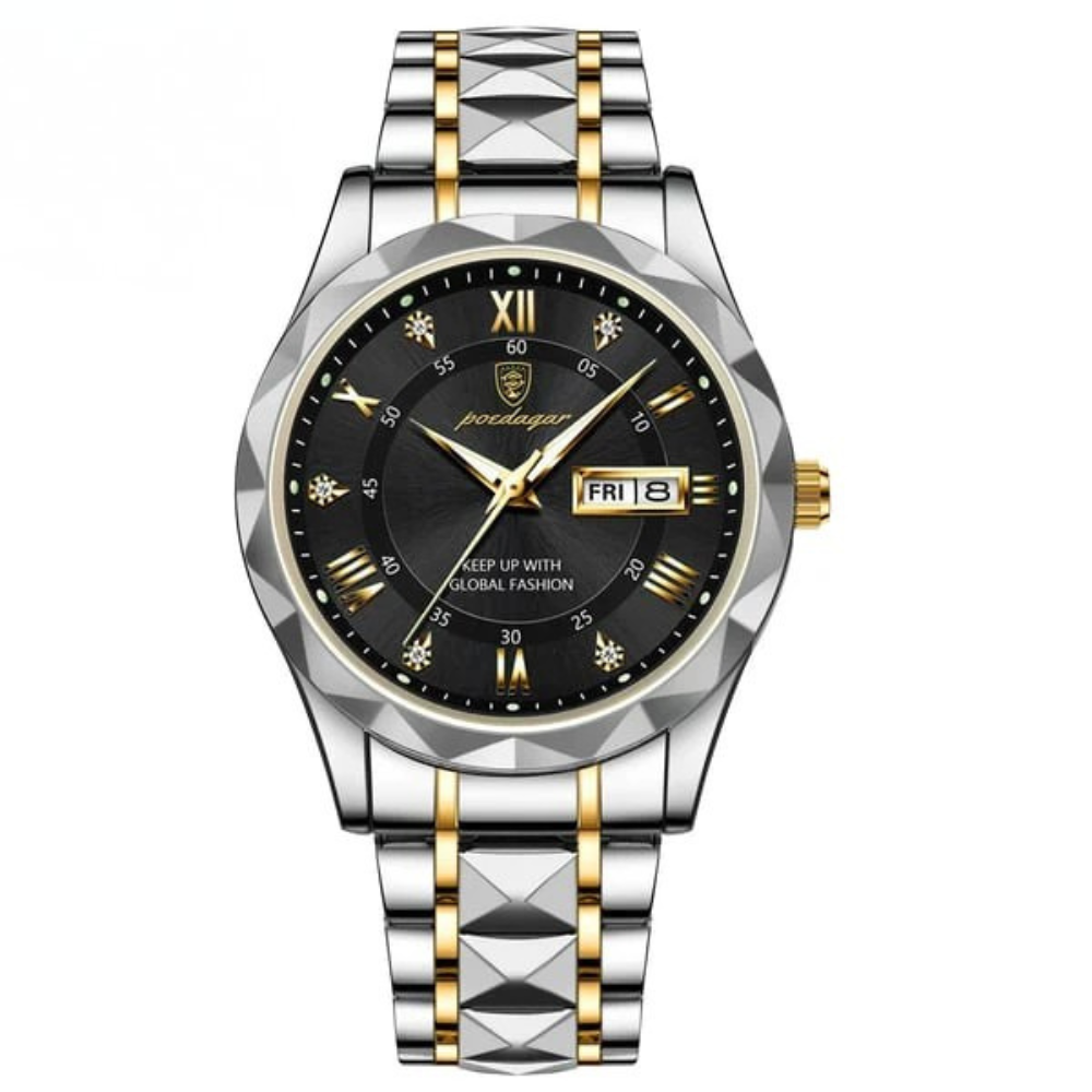 Luxury Men's Watch, Japanese Miyota Quartz, 316L Stainless Steel Case