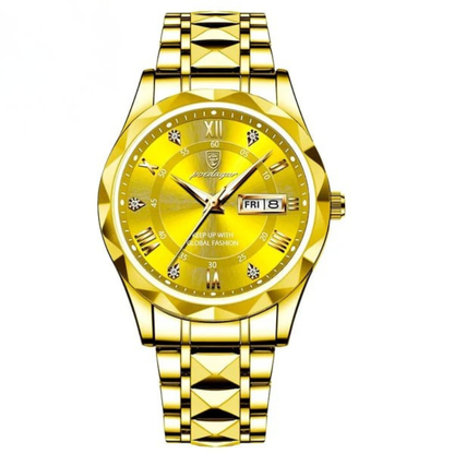 Obsetic Men's Luxury Waterproof Wristwatch with Luminous Display