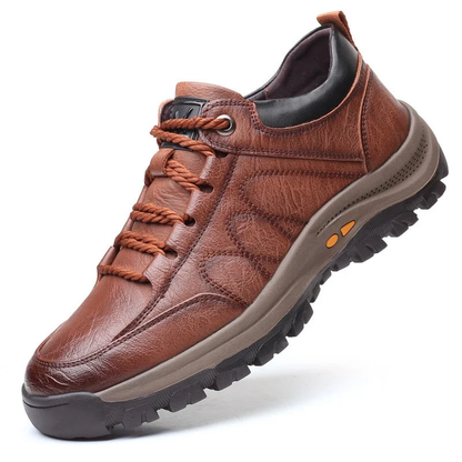 Men's Hand-Sewn Leather Casual Shoes Orthopedic Support