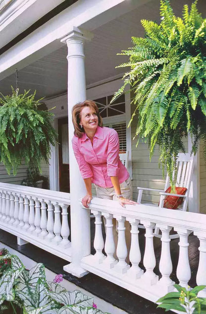 Artificial Boston Fern Set with UV Stabilized Polyethylene and Water Resistant Construction, 18 Pack