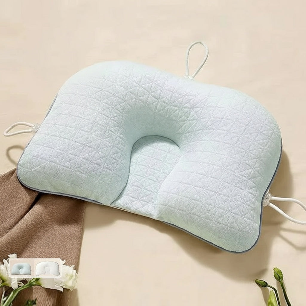Baby Pillow with Memory Foam Blend and Adjustable Positioning Design