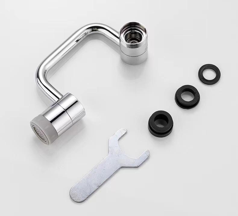 Swivel Faucet Extender with Dual Flow Modes and Triple Joint Rotation System