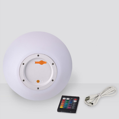 Color Changing LED Orb Lamp with Remote Control and 10-Hour Battery Life