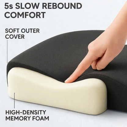 Contoured Memory Foam Seat Cushion for Everyday Sitting Comfort