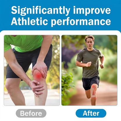 Knee Support Tape, Pre-Cut Kinesio Tape, Breathable Athletic Knee Bandage
