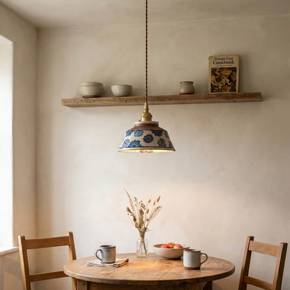 Ceramic Pendant Light Hand Painted
