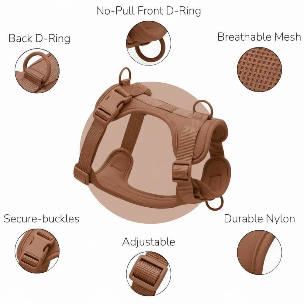 Dog Harness No Pull Lightweight Nylon