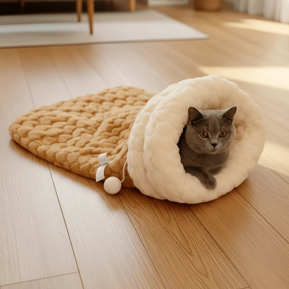 Plush Cat Sleeping Bag