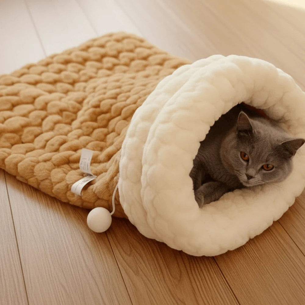 Plush Cat Sleeping Bag