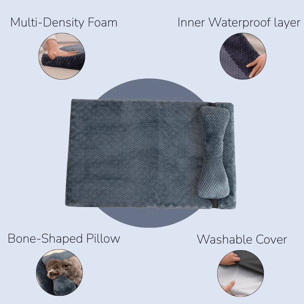 Supportive Dog Bed with Pillow