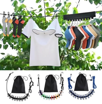 Travel Clothesline Portable Stretch Design