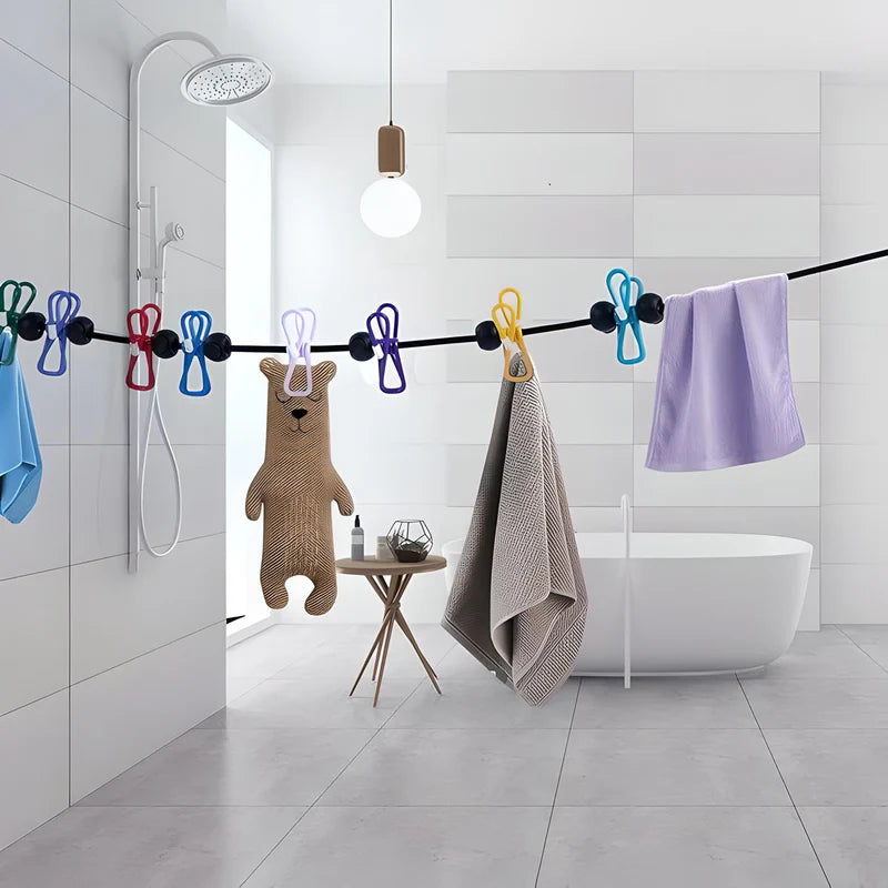 Travel Clothesline Portable Stretch Design