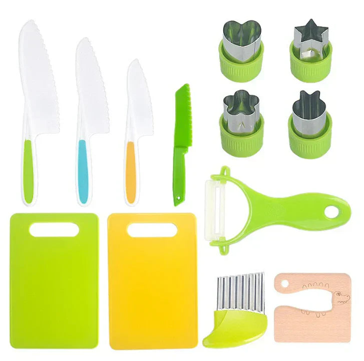 Children's Kitchen Tool Set with Safe Design