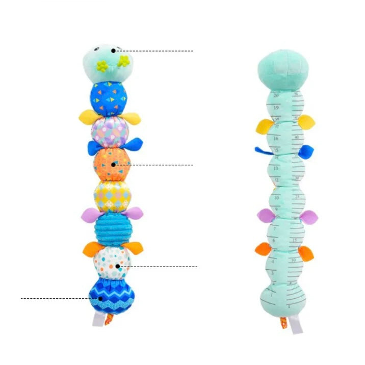 Sensory Musical Plush Toy Caterpillar for Babies