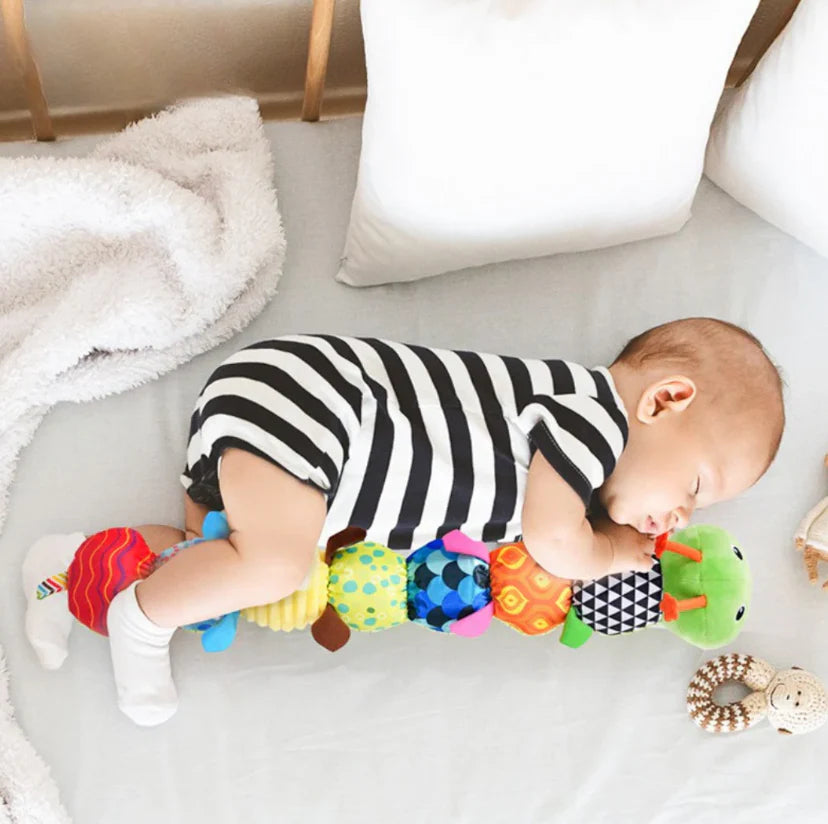 Sensory Musical Plush Toy Caterpillar for Babies