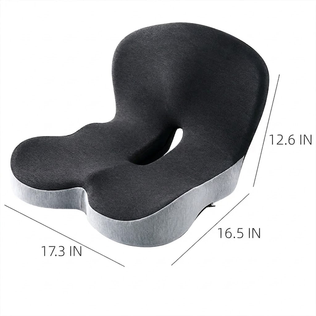 Contoured Memory Foam Seat Cushion for Everyday Sitting Comfort