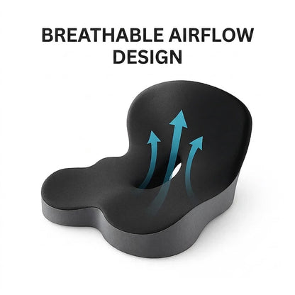 Contoured Memory Foam Seat Cushion for Everyday Sitting Comfort
