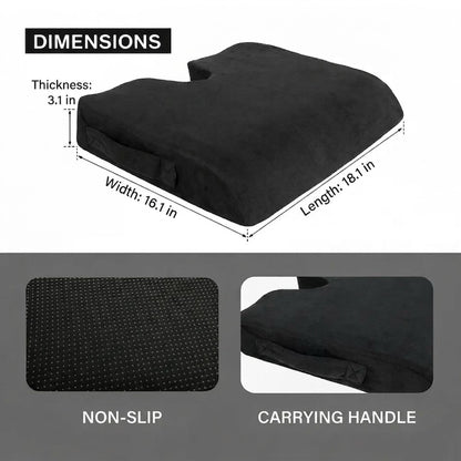 Ergonomic Seat Cushion with U-Shaped Comfort Design
