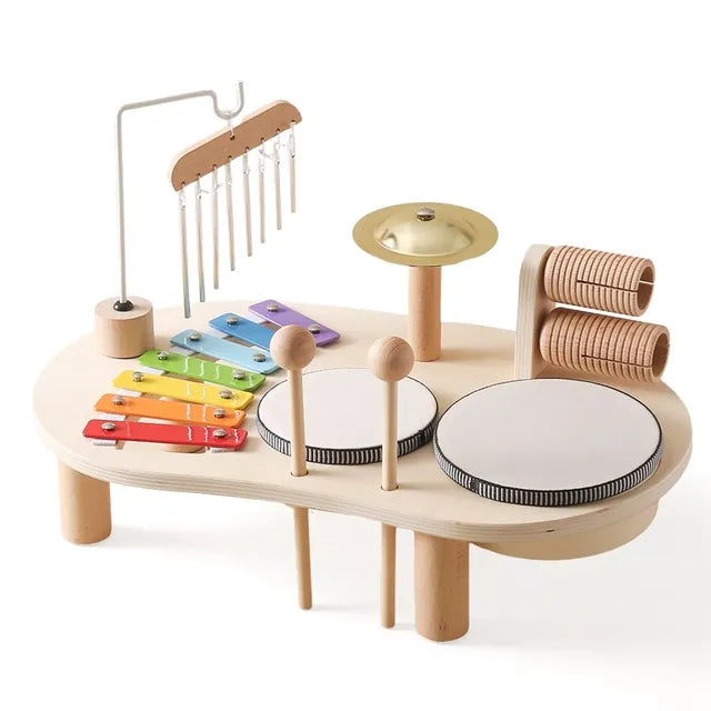 Children's Music Station Wooden Musical Toy Set