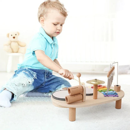 Children's Music Station Wooden Musical Toy Set
