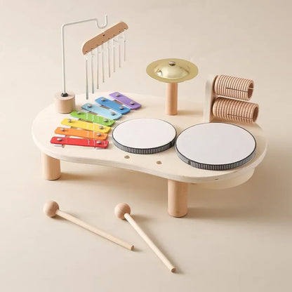 Children's Music Station Wooden Musical Toy Set