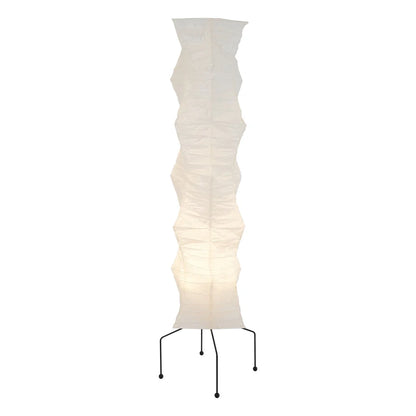 Rice Paper Floor Lamp with Metal Frame for Modern Indoor Spaces