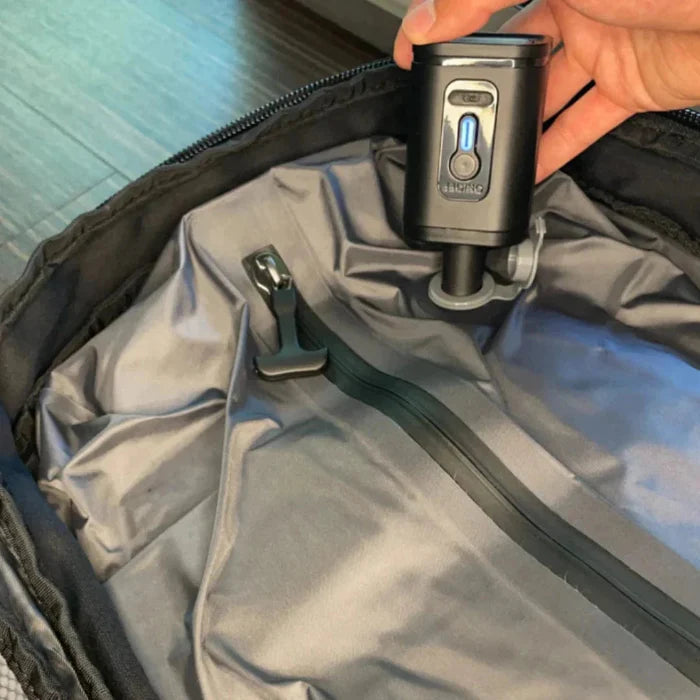 Expandable Vacuum Compression Backpack, Waterproof Travel Bag with Lock