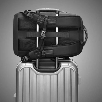 Expandable Vacuum Compression Backpack, Waterproof Travel Bag with Lock