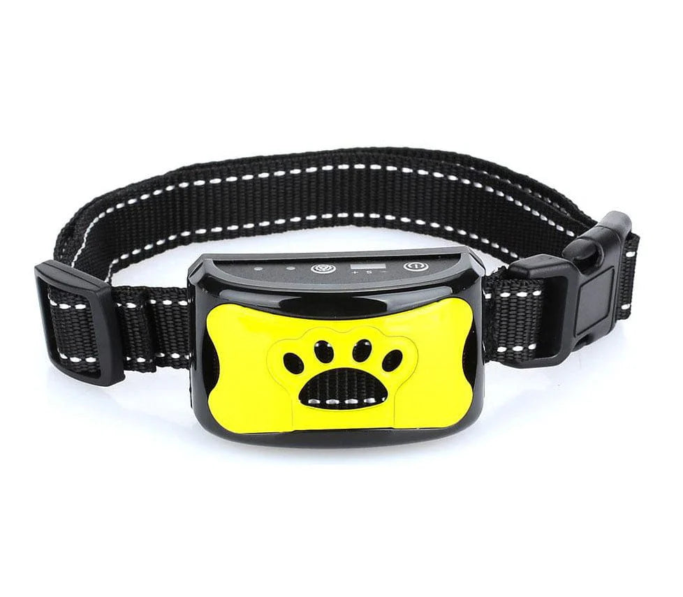Rechargeable Anti Bark Dog Collar Adjustable Reflective Waterproof Nylon