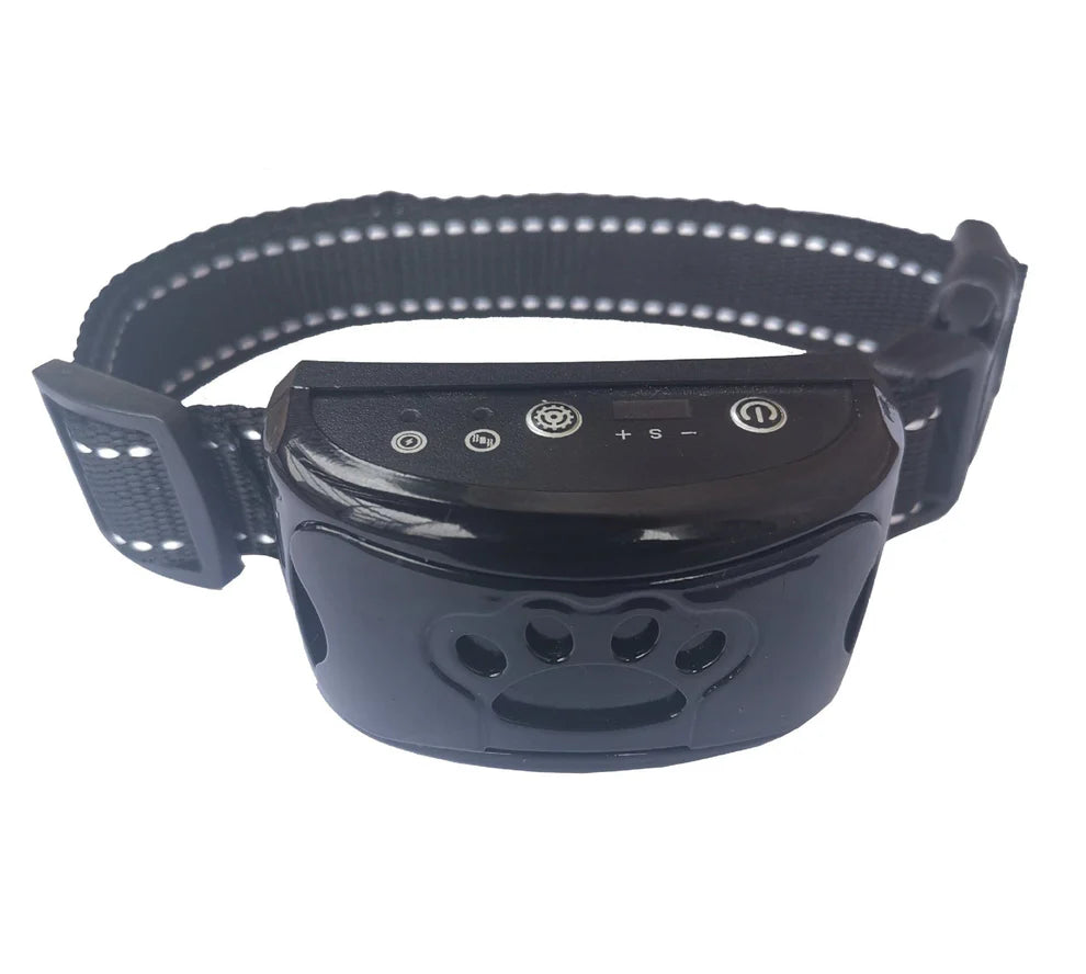 Rechargeable Anti Bark Dog Collar Adjustable Reflective Waterproof Nylon