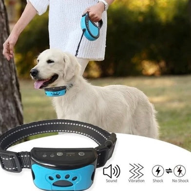 Rechargeable Anti Bark Dog Collar Adjustable Reflective Waterproof Nylon