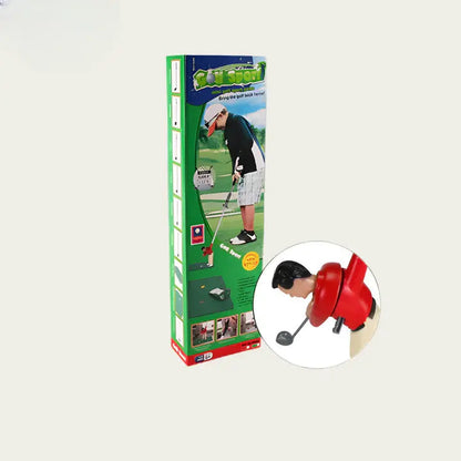 Indoor Mini Golf Set with 6 Clubs and Adjustable Course Layout