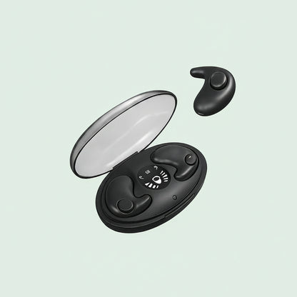 Wireless Flat Earbuds with Compact Design and Charging Case