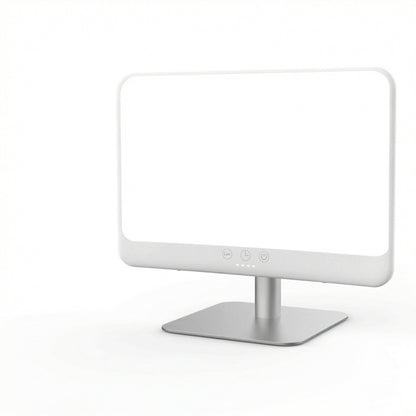 LED Light Therapy Lamp with 10,000 Lux Output and Adjustable Brightness, Flicker-Free