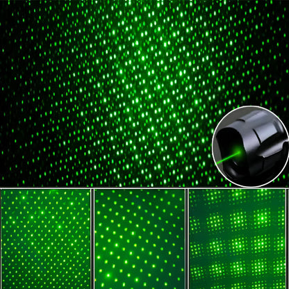 Green Laser Pointer with 2000 Meter Range and Rechargeable Battery, Aluminum Construction