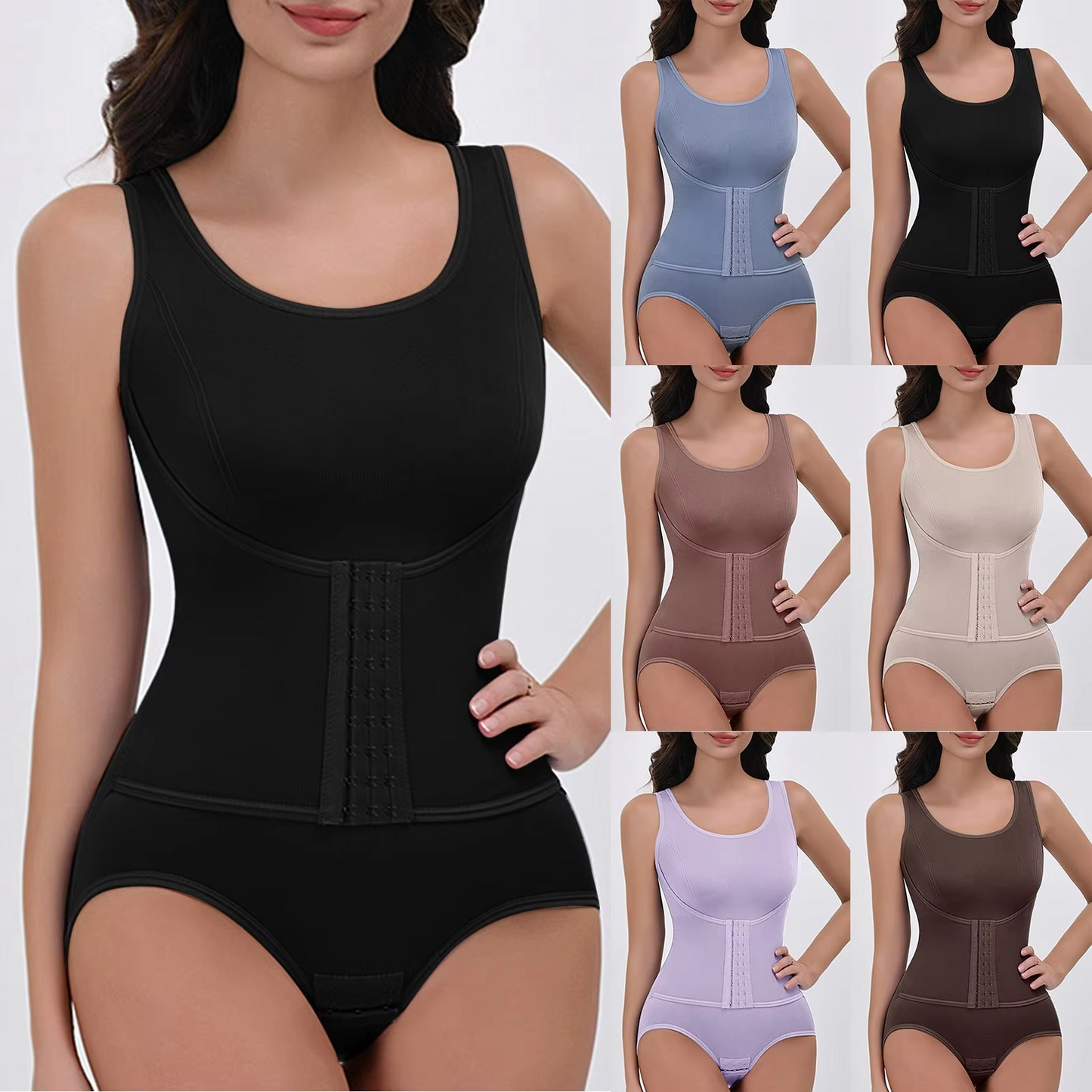 Women’s Bodysuit and Bra Set with Adjustable Straps and Smooth Fit Design