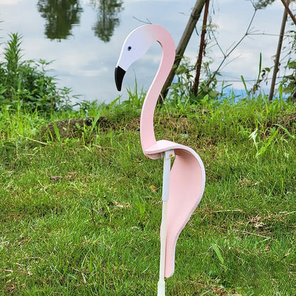 Spinning Bird Ornament with Swivel Hook and Stainless Steel Construction for Gardens