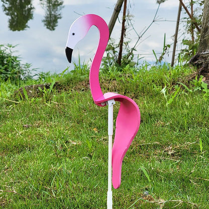 Spinning Bird Ornament with Swivel Hook and Stainless Steel Construction for Gardens