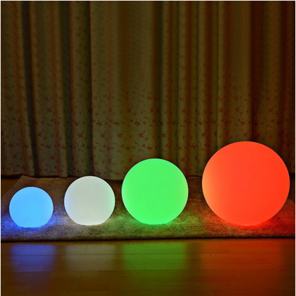 Color Changing LED Orb Lamp with Remote Control and 10-Hour Battery Life