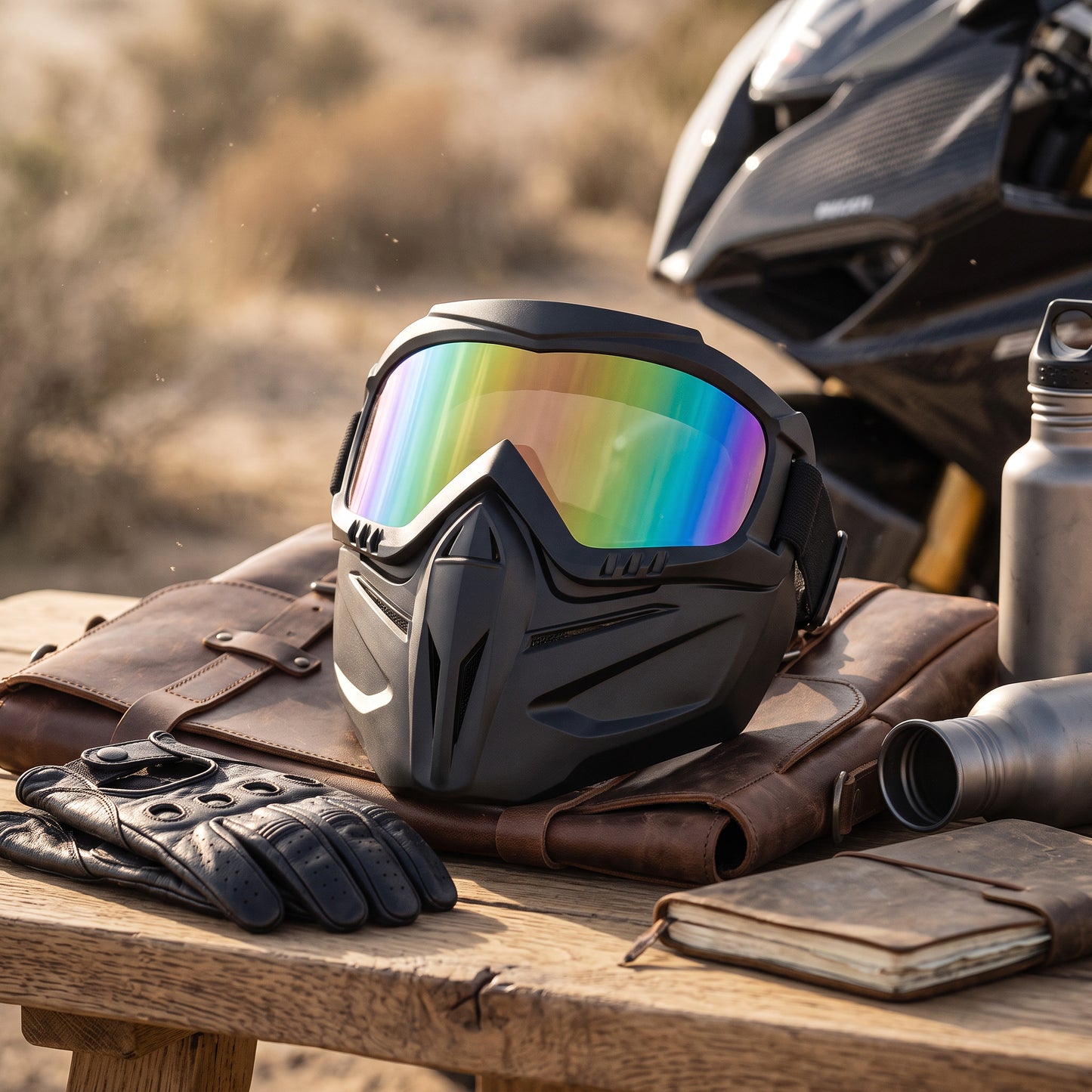 Welding Face Shield with Detachable Eye Goggles and Ventilation Ports