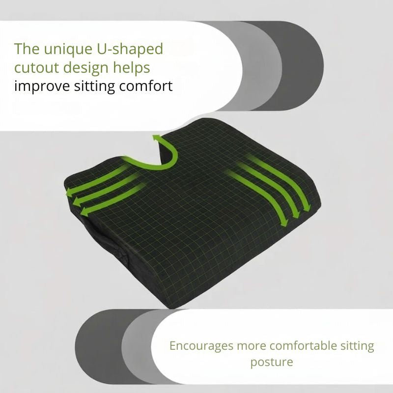Ergonomic Seat Cushion with U-Shaped Comfort Design