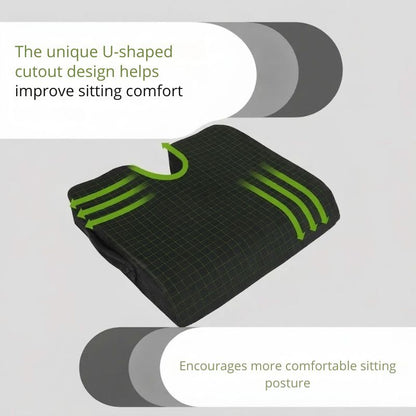 Ergonomic Seat Cushion with U-Shaped Comfort Design