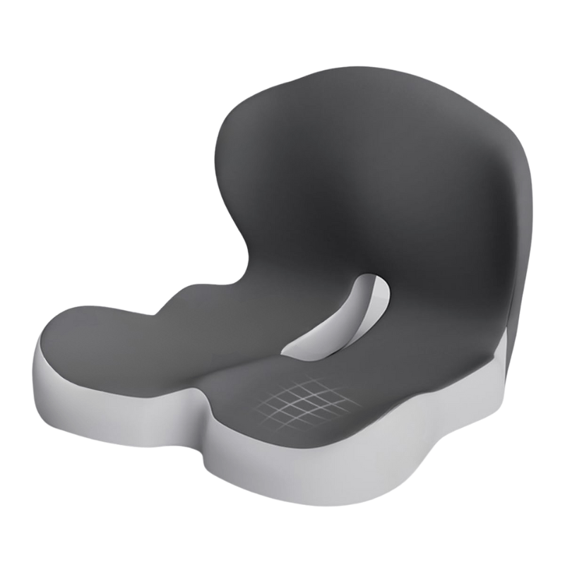Memory Foam Seat Cushion with Non-Slip Base and Washable Cover