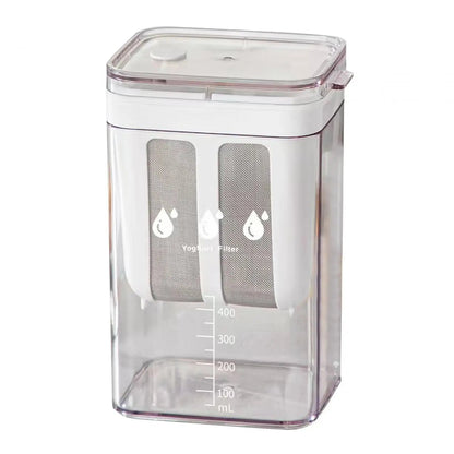 Mesh Yogurt Strainer with 1100ml Capacity and Drip Collection Container
