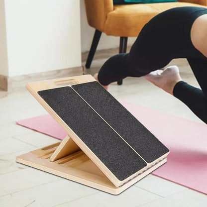Calf Stretcher Board with Adjustable Incline and Non-Slip Surface, Foldable