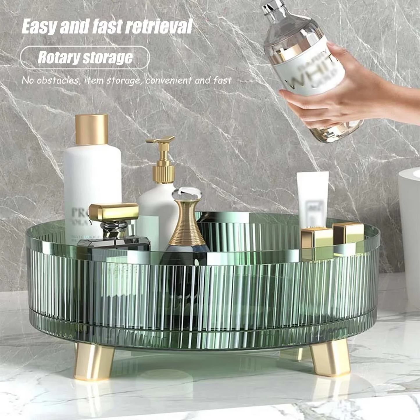 360 Degree Rotating Makeup Organizer