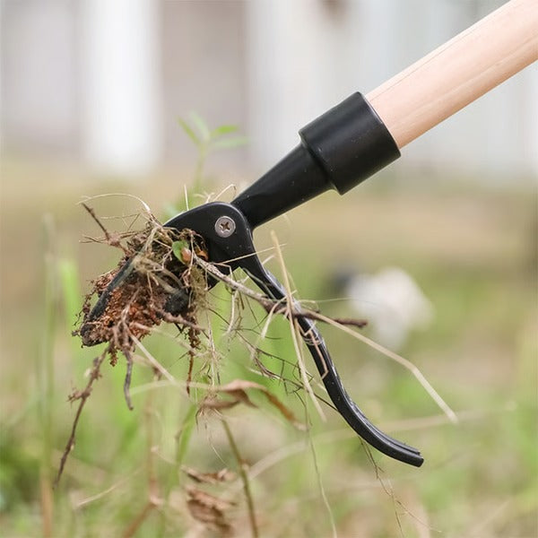 Stand Up Weed Puller with Four Claw Head and Foot Pedal
