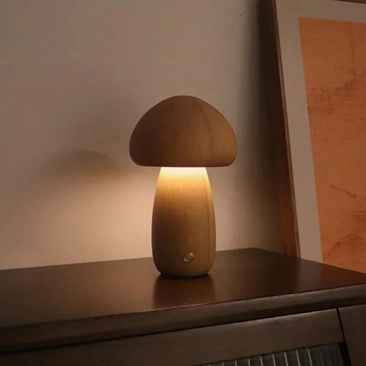 Mushroom Night Light with Touch Control and Adjustable Brightness