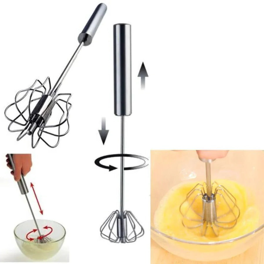Semi-Automatic Whisk with 3-Speed Hands-Free Mixing