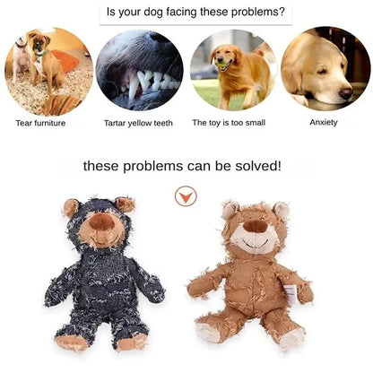 Unbreakable Dog Teddy Bear Chew Holder